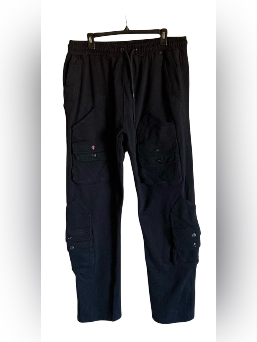 Men’s PREME Cargo Sweatpants Joggers Black 2X